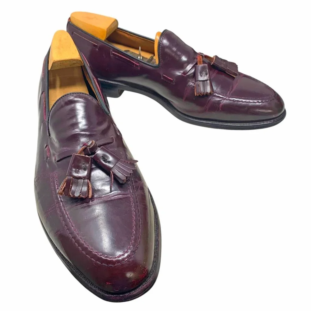 Allen Edmonds‎ Grayson 8297 Burgundy Calfskin Tassel Loafers